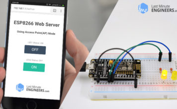 Creating Simple ESP8266 Webserver in Arduino IDE using Access Point & Station mode