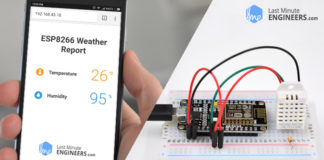 Interfacing DHT11 DHT22 AM2302 with ESP8266 NodeMCU & Displaying Values On Web Server