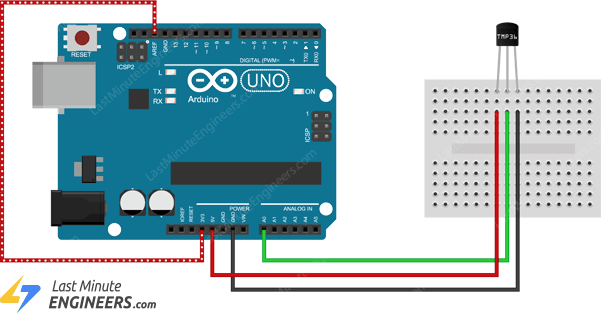 arduino wiring for improving accuracy of tmp36 sensor