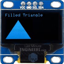 Drawing Filled Triangle On OLED Dsiplay Module